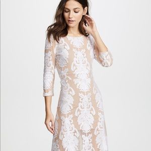 For Love and Lemons White Lace Midi Dress - XS